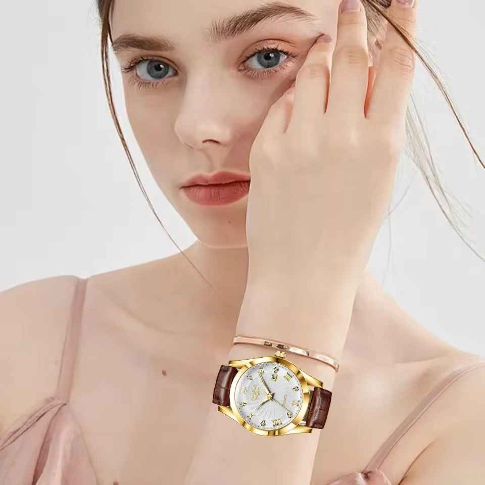 LIGE Women Watch Fashion Leather Military Sport Waterproof Watches For Women Top Brand Luxury Women's Bracelet Watch Reloj Mujer
