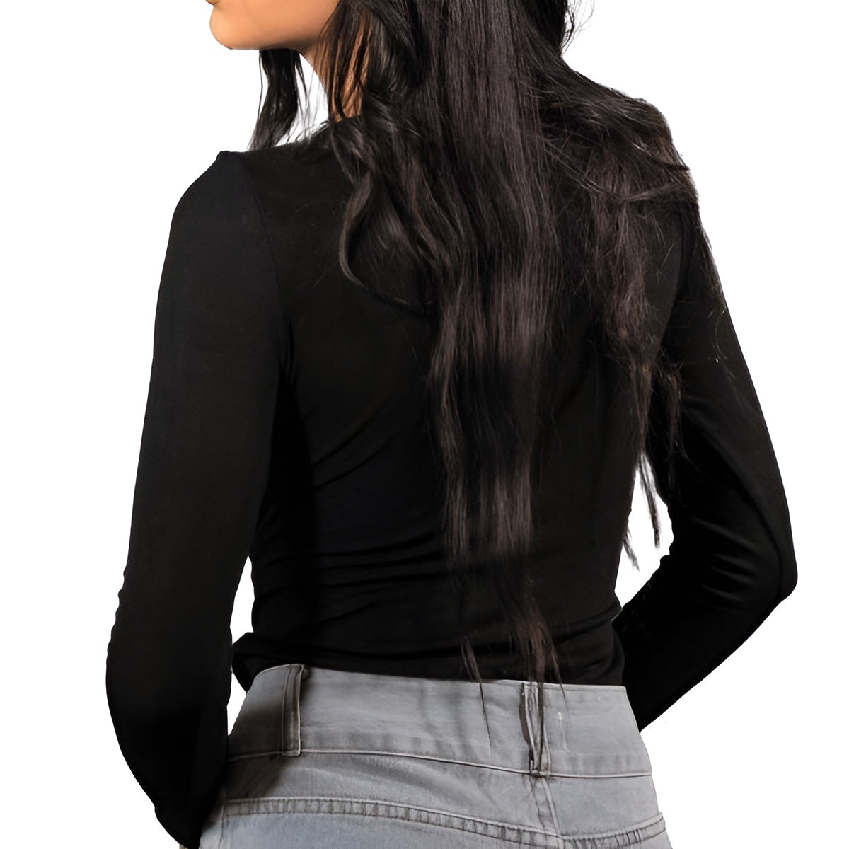 Black Knot Cut Out Top – Trendy Casual Wear