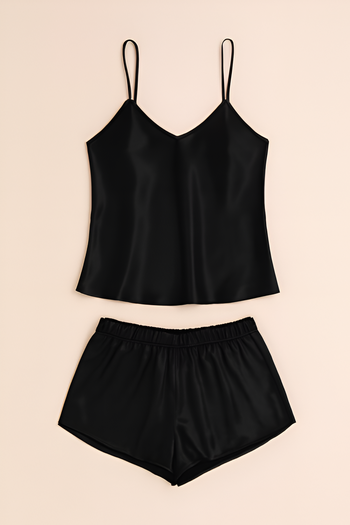 Satin Sleepwear Set – Luxe Camisole & Shorts