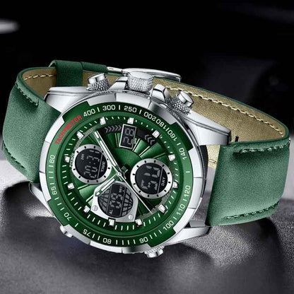 LIGE Fashion Military Watches For Men FOXBOX Top Brand Luxury Sports Chronograph Watch Waterproof Quartz Wristwatch Montre Homme