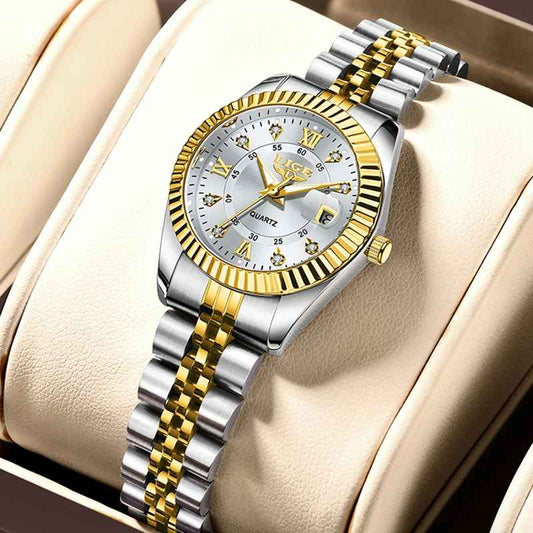 LIGE New Original Brand Luxury Women Watches Fashion Waterproof Ladies Steel Band Quartz Watch Relogio Feminino Girls Clock Gift