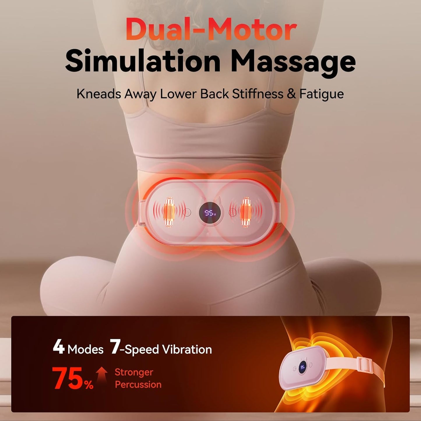 Women Period Pain Cramp heating Pad Relief Belt -portable Menstrual Heating Pad