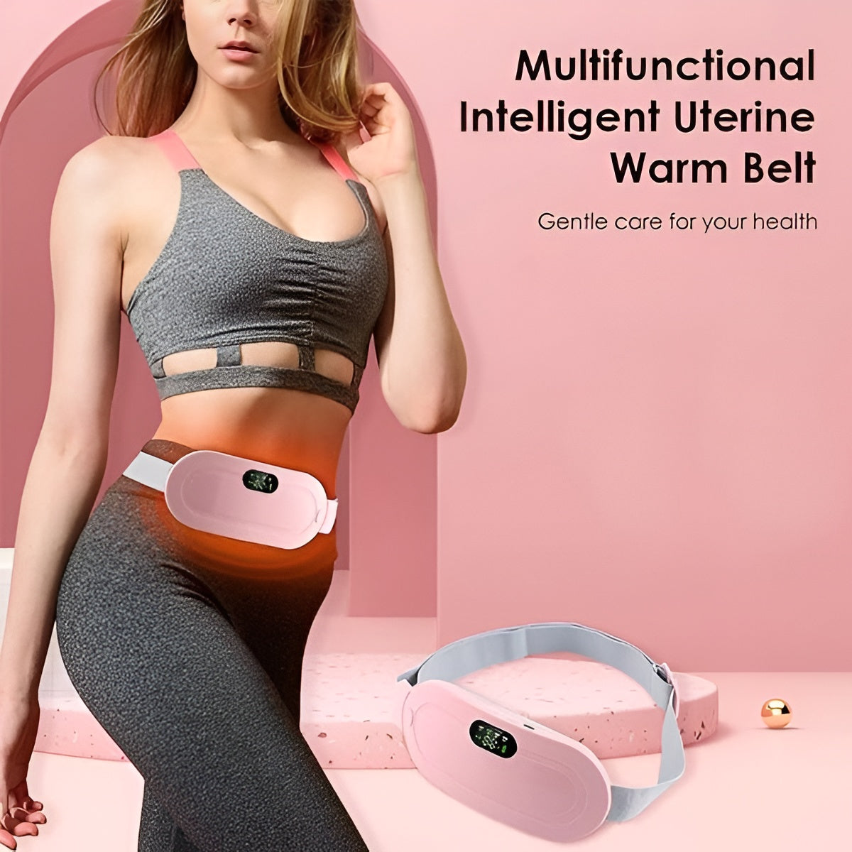 Women Period Pain Cramp heating Pad Relief Belt -portable Menstrual Heating Pad