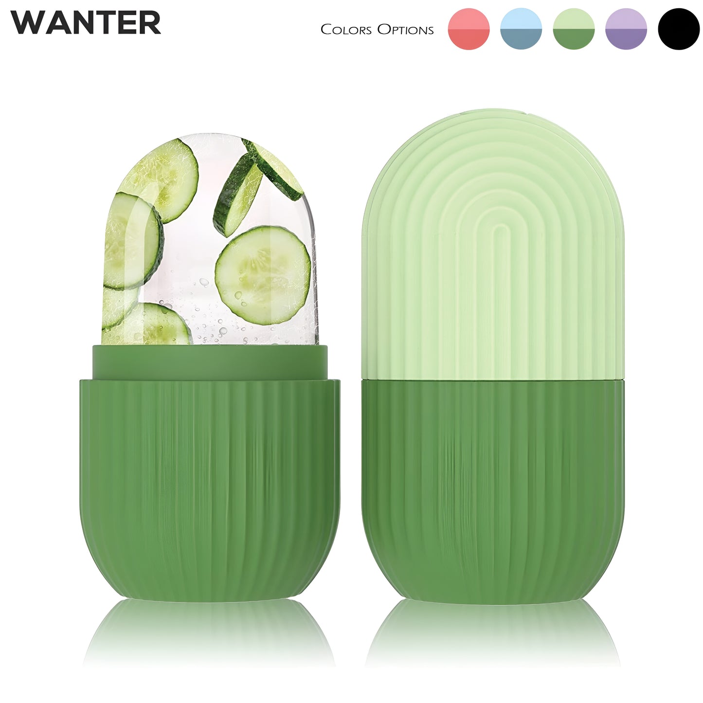 3 in 1 Silicon Face ice Roller box packing (Random Color)